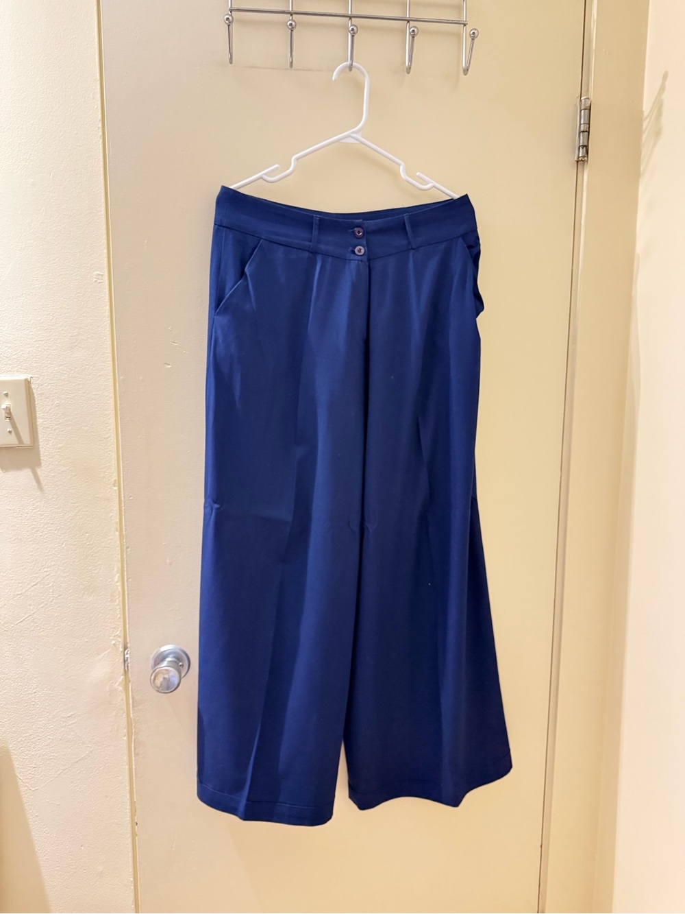 Wide Leg Navy Women's Pants